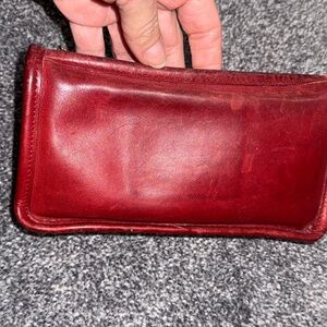 Vintage Red Coach Standard Make-Up Case